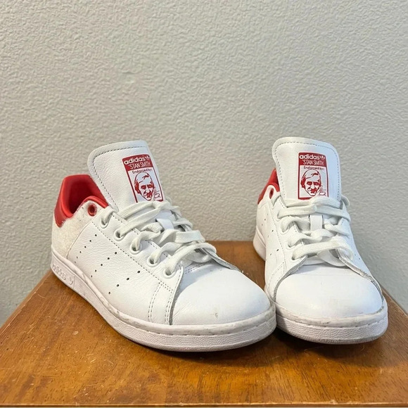 Adidas Originals Stan Smith Classic Valentine's Day Patches White Size Mens 5 W7 - Picture 1 of 11